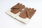 Preview: Winter-Arbeitshandschuhe Leder, Teddyfutter, Stulpe