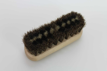 Reise-Kleiderbürste MINI / rein Rosshaar, Buche lackiert