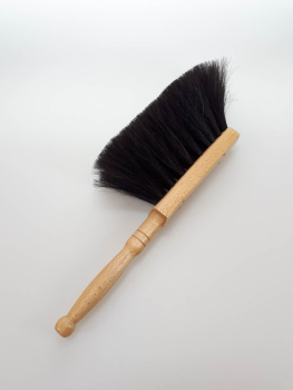 Staub-Handfeger / Ziegenhaar schwarz