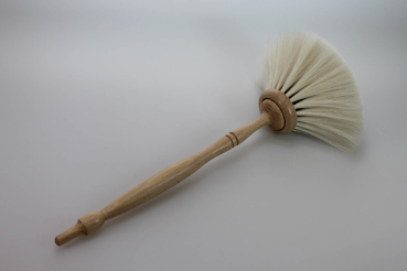 Staubpinsel groß / Ziegenhaar gemustert