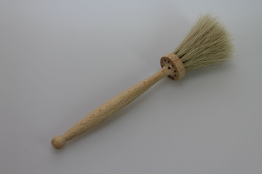 Mehl- / Küchenpinsel, geölt - Rosshaar hell 25 cm