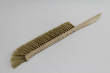 Bienenbürste 44 cm, gekröpft / Rosshaar hell