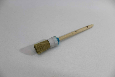 Reinigungspinsel rund / helle Borstenmischung, Kunststoffvorband