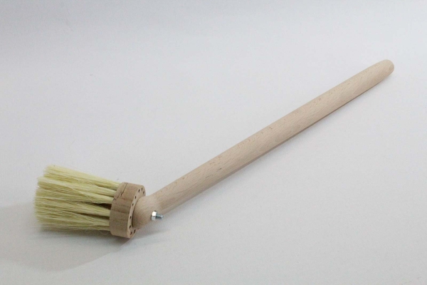 Anstreichbürste für Reifenmontage, 45 mm rd. mit Schrägstiel, Fibre